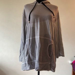 Women’s size 3 XL Ralph Lauren black and white stripe hoodie